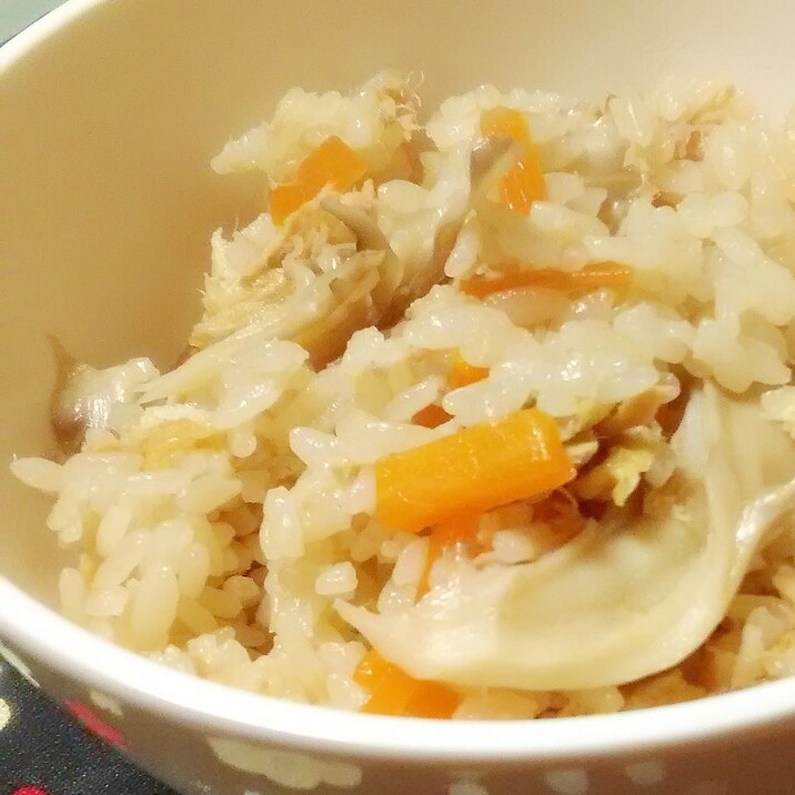 3号炊きレシピ きのことツナの炊き込みご飯